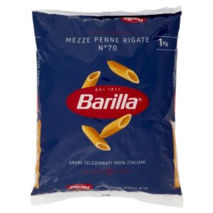 Barilla mezze penne rigata n°70, kg 1
